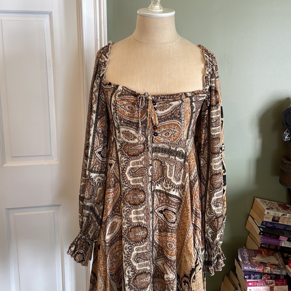 Vici Nancy Shimmer Patchwork Dress - image 4